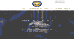 Desktop Screenshot of lifelineprisonministry.org